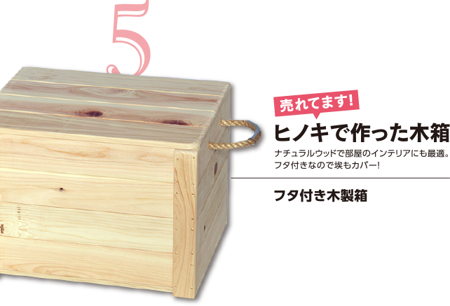 フタ付き木製箱